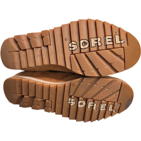 Sorel Harlow Chelsea Boots Camel Brown Suede Waterproof fall winter Women’s 8 - Picture 11 of 16